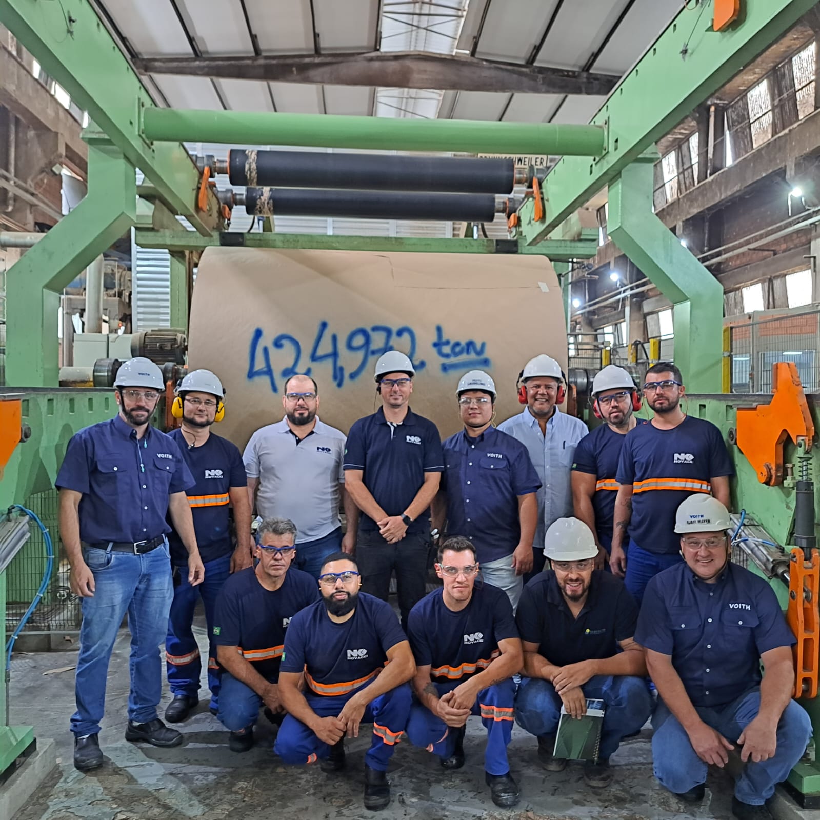 Novacki bate recorde de produção diária com apoio e expertise da Voith